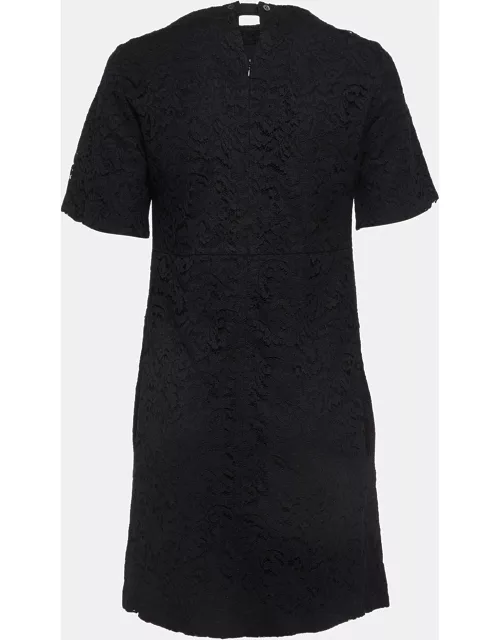 N°21 Black Patterned Lace Mini Dress