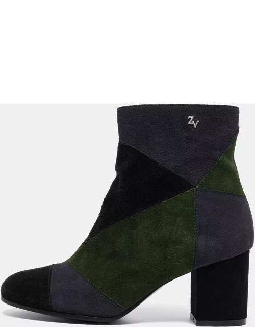 Zadig & Voltaire Multicolor Suede Ankle Length Boot