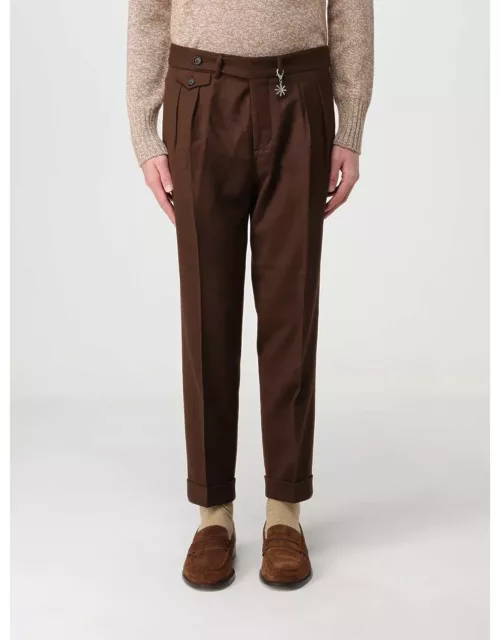 Trousers MANUEL RITZ Men colour Brown
