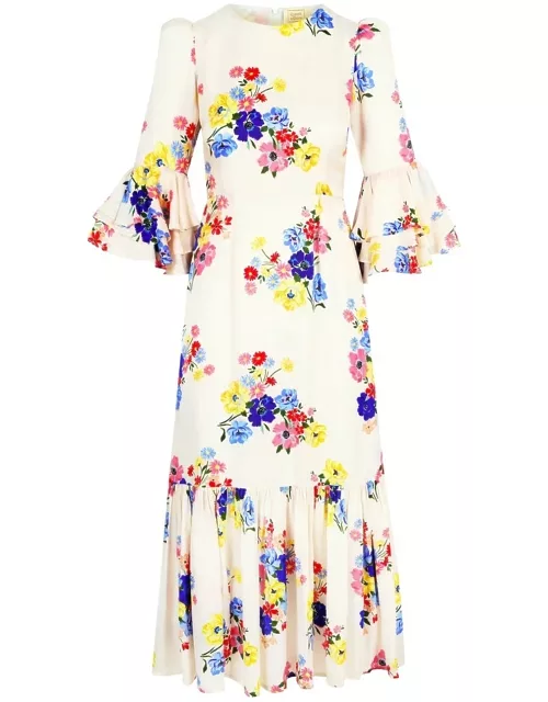 QUEENS OF ARCHIVE Leigh Dress - White Flora