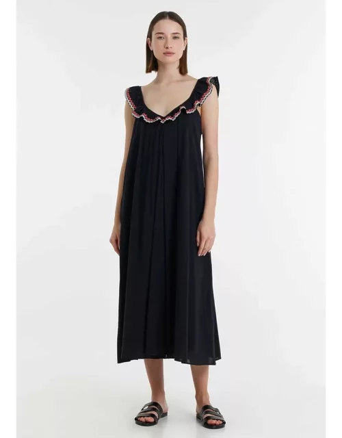 DEVOTION Dalia Cotton Dress - Black