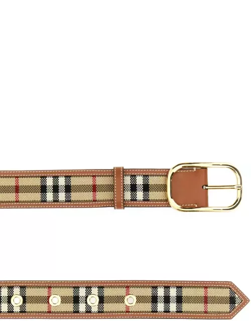 Burberry Embroidered Fabric Belt