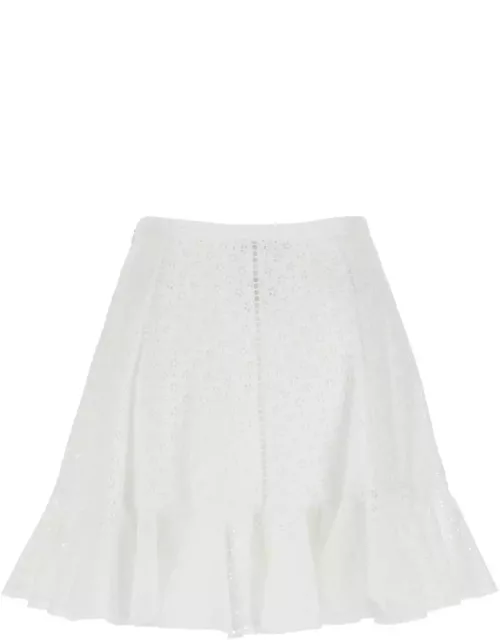 Philosophy di Lorenzo Serafini White Broderie Anglaise Skirt
