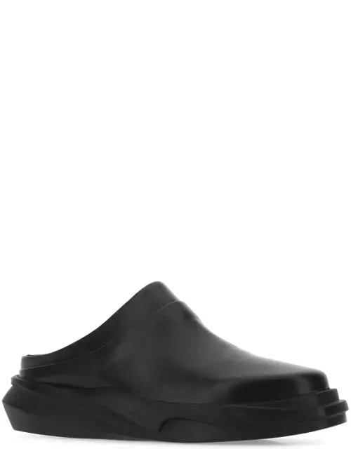 1017 ALYX 9SM Black Leather Mono Slipper