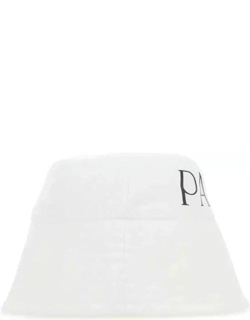 Patou White Canvas Hat