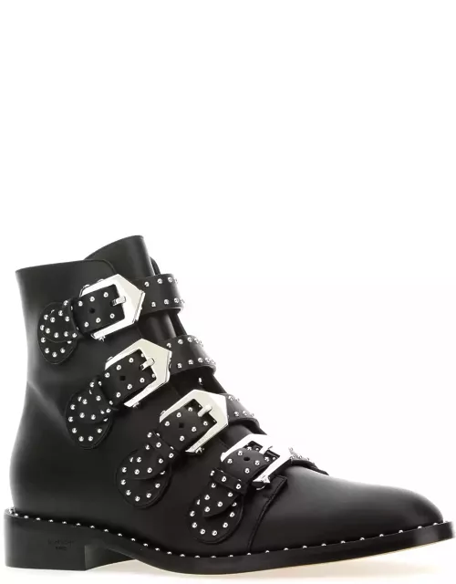 Givenchy Black Leather Ankle Boot