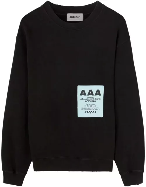 AMBUSH Black Cotton Sweatshirt