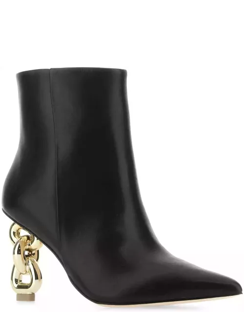 Cult Gaia Black Leather Zelma Ankle Boot