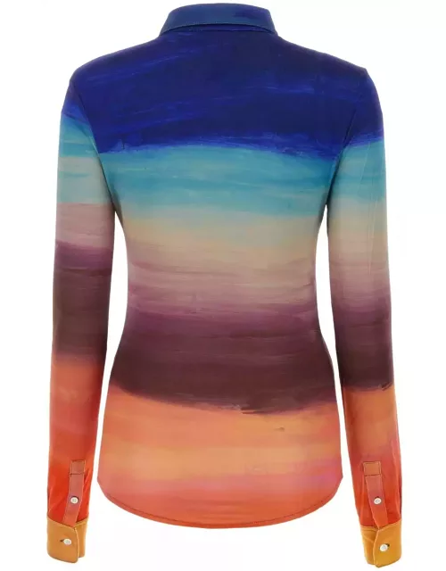 Marni Multicolor Stretch Viscose Shirt