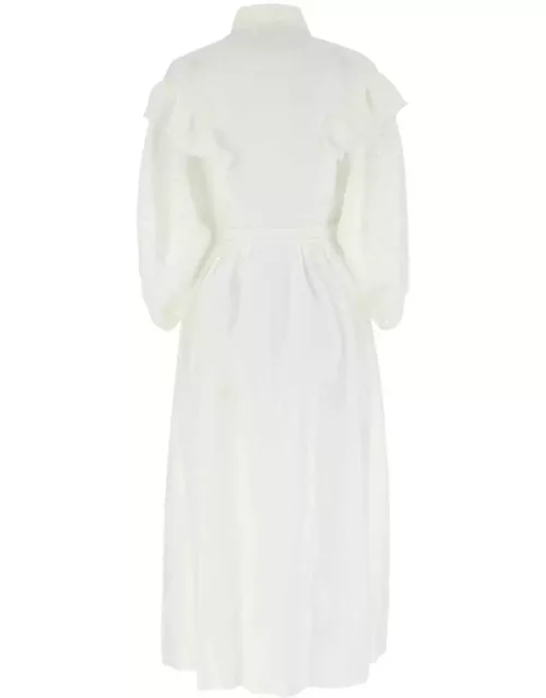 Chloé White Linen Dres