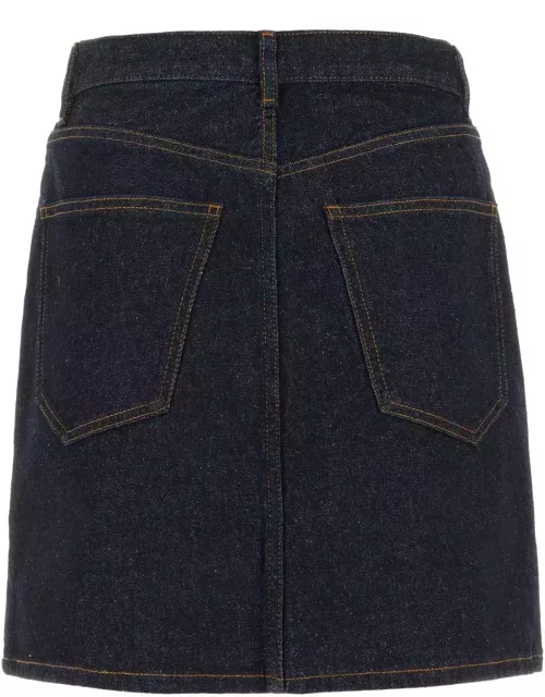 Chloé Dark Blue Denim Mini Skirt