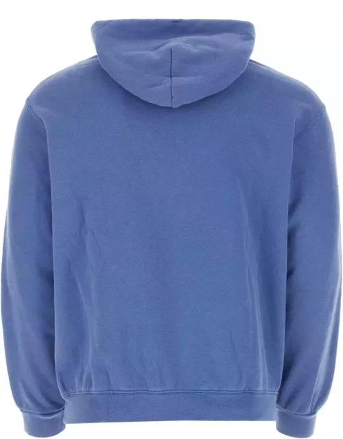 Wild Donkey Melange Blue Cotton Sweatshirt