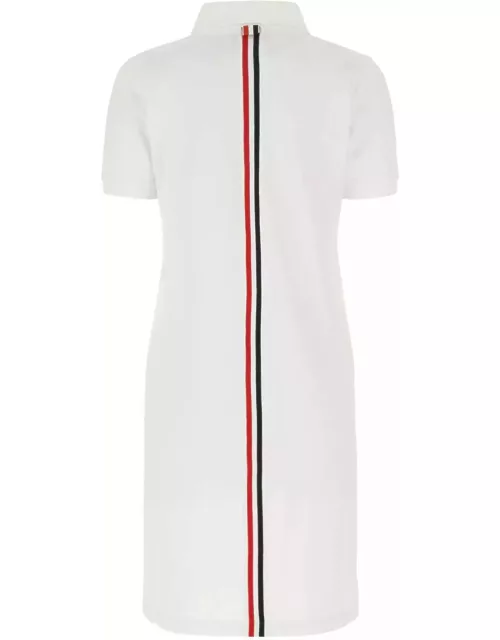 Thom Browne White Piquet Polo Shirt Dres