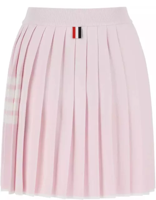 Thom Browne Pastel Pink Viscose Blend Mini Skirt