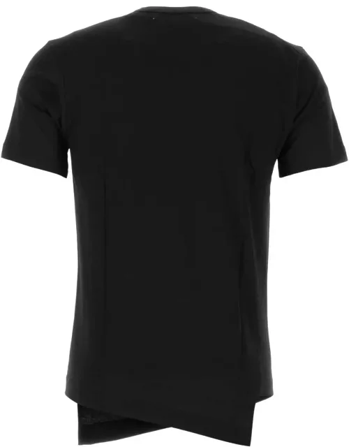 Comme des Garçons Shirt Black Cotton Comme Des Garã§ons Shirt X Lacoste T-shirt