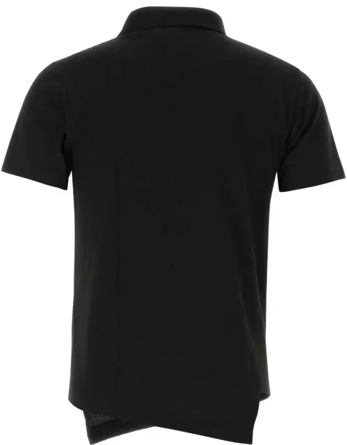 Comme des Garçons Shirt Black Piquet Comme Des Garã§ons Shirt X Lacoste Polo Shirt