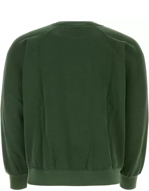 Wild Donkey Buttale Green Cotton Blend Sweatshirt