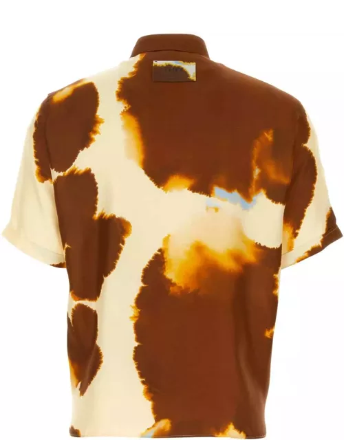 Fendi Printed Satin Shirt