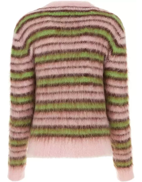 Marni Embroidered Mohair Blend Sweater