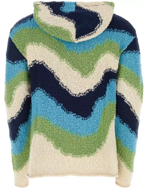Marni Patterned Hooded Sweater