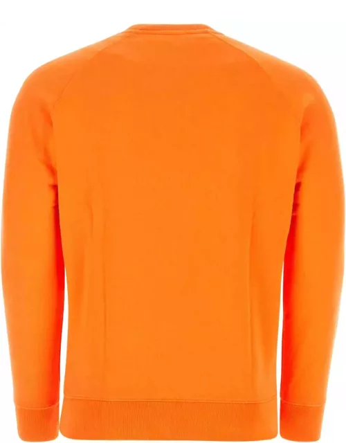 Maison Kitsuné Orange Cotton Sweatshirt