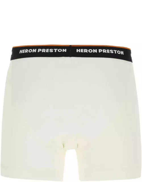 HERON PRESTON Ivory Stretch Cotton Boxer Set
