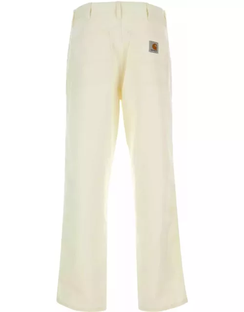 Carhartt Ivory Polyester Blend Simple Pant