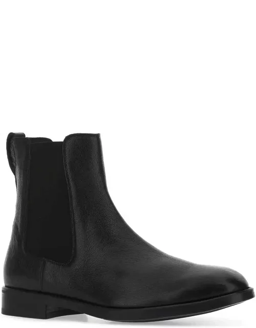 Tom Ford Black Leather Ankle Boot