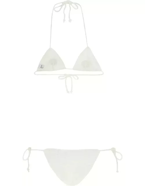 Philosophy di Lorenzo Serafini White Cotton Blend Bikini