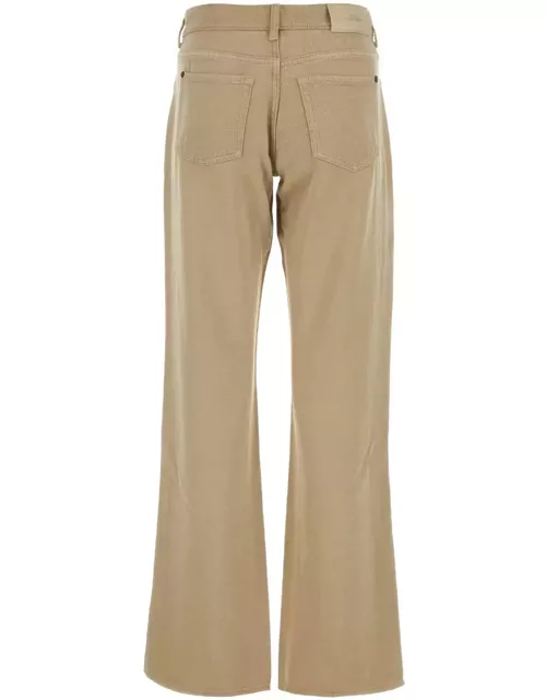 7 For All Mankind Camel Tencel Tess Pant