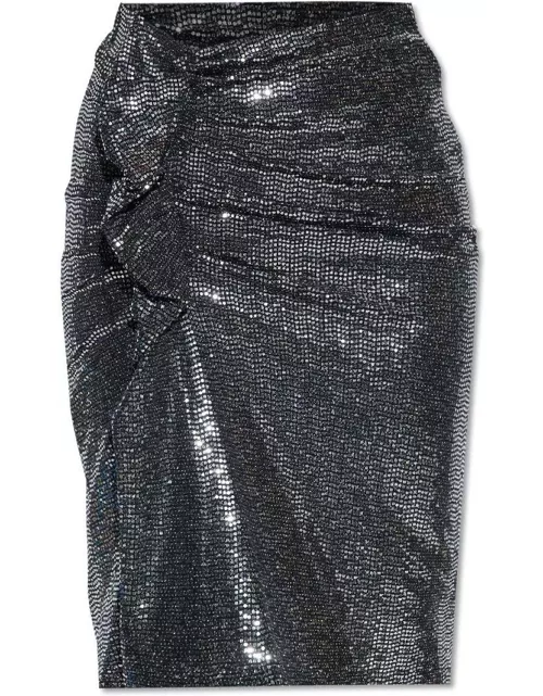 Marant Étoile Embellished Stretch Nylon Blend Dolene Skirt