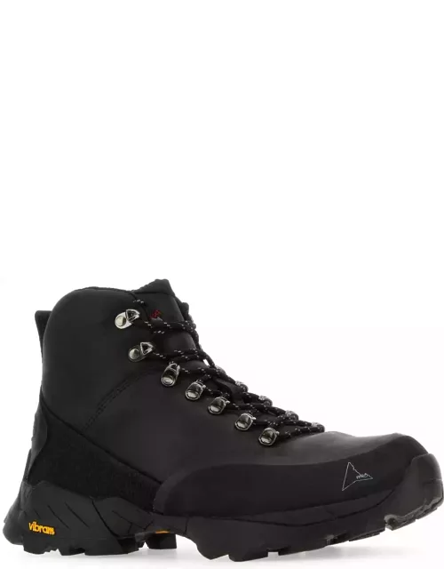 ROA Black Leather Andreas Sneaker