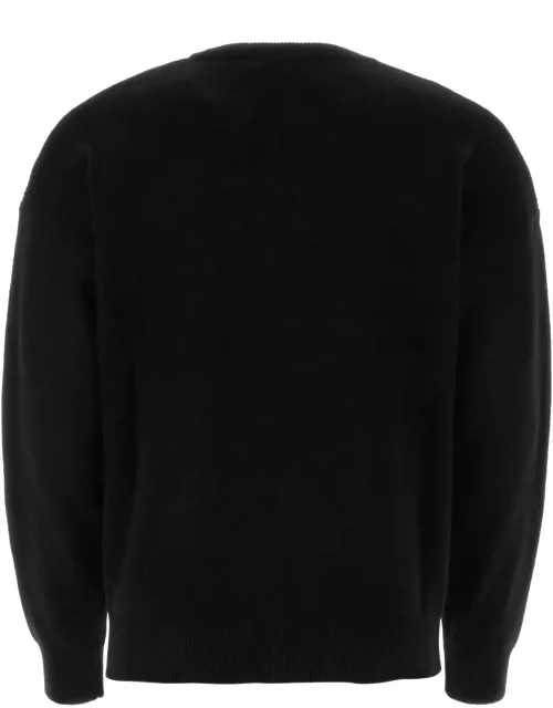 Maison Kitsuné Black Wool Sweater