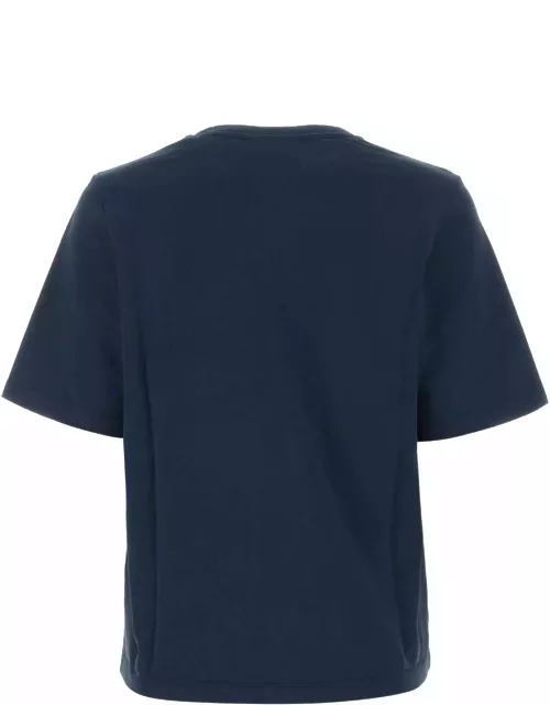 Maison Kitsuné Navy Blue Cotton T-shirt
