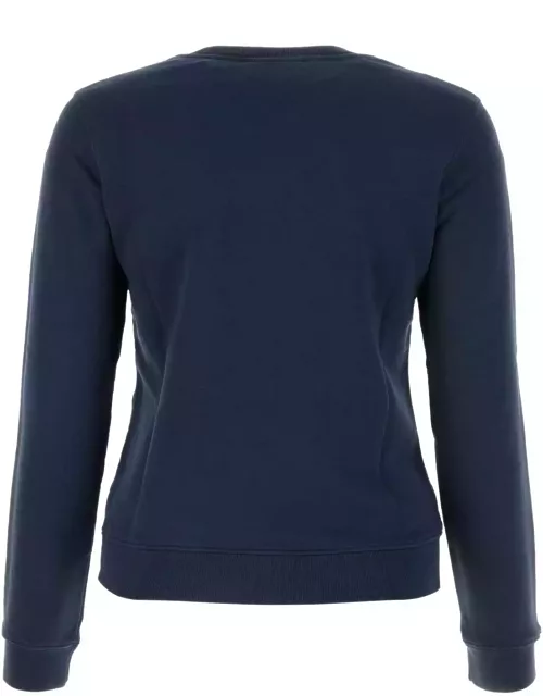 Maison Kitsuné Navy Blue Cotton Sweatshirt