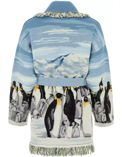 Alanui Embroidered Wool Blend Postcard From Antarctic Cardigan