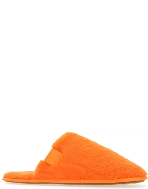 Loewe Fluo Orange Pile Slipper