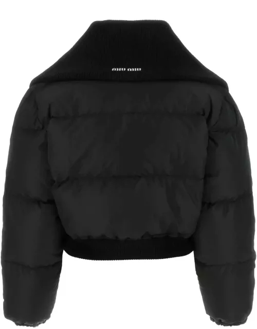 Miu Miu Black Polyester Down Jacket