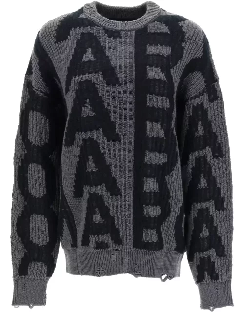 Marc Jacobs Distressed Monogram Sweater