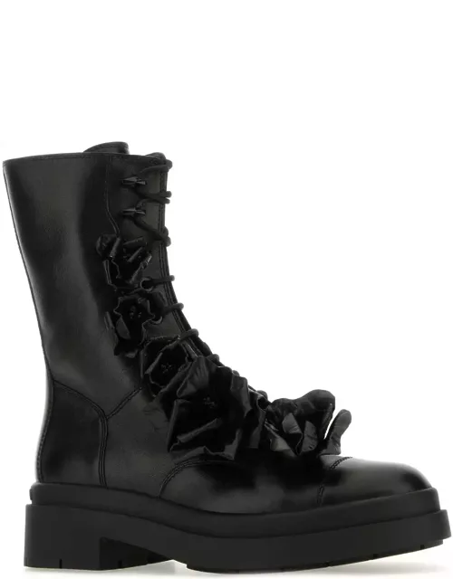 Jimmy Choo Black Nappa Leather Nari Ankle Boot