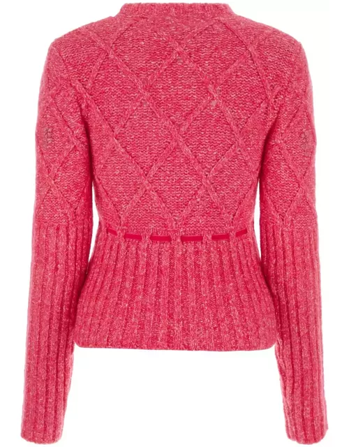 Cormio Fuchsia Wool Blend Sweater