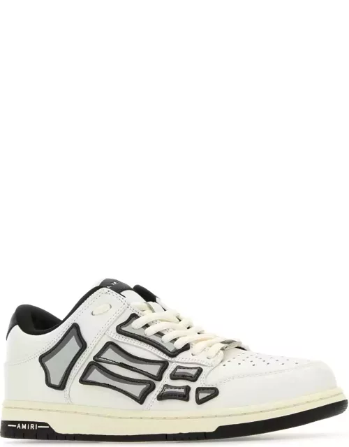 AMIRI White Leather Skel Sneaker