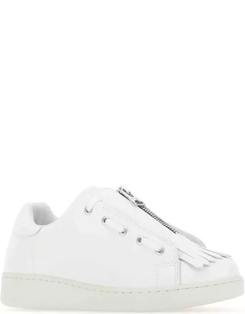 A.P.C. White Leather Julietta Sneaker