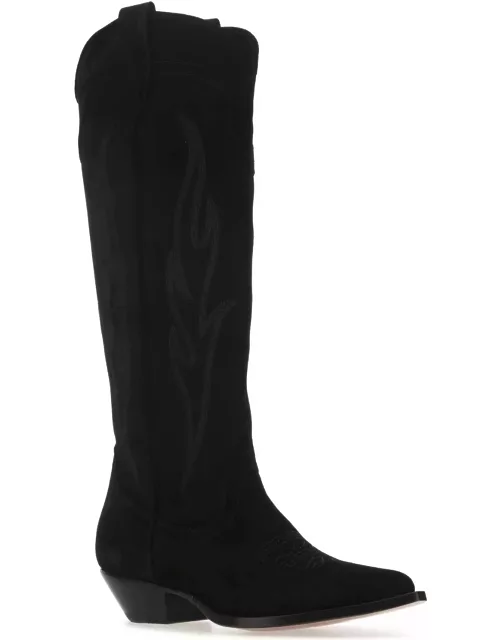 Sonora Black Suede Roswell Boot