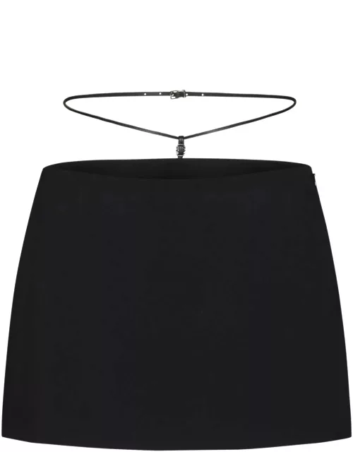 Dsquared2 Icon Leather Trim Skirt