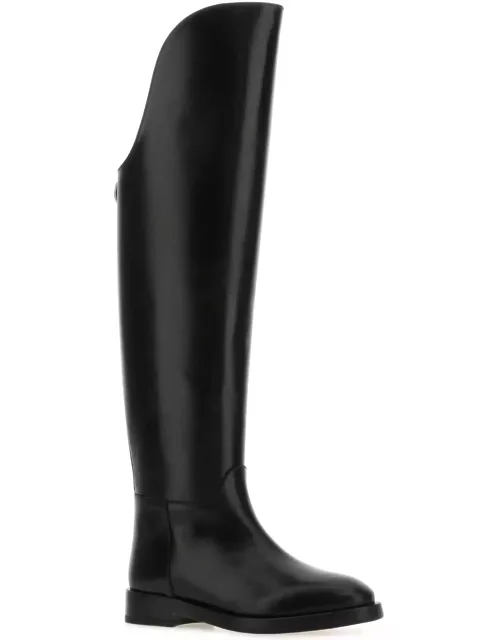 Durazzi Milano Black Leather Equestrian Boot