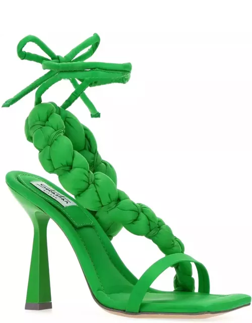 Sebastian Milano Green Nylon Untangled Sandal