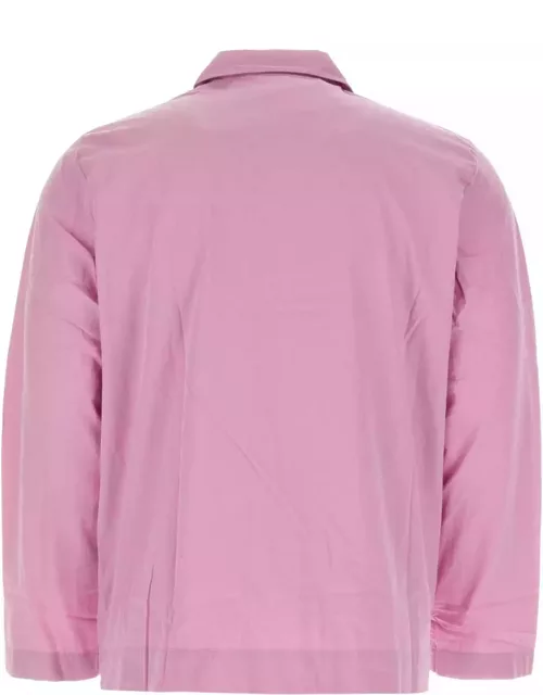 Tekla Lilac Cotton Pyjama Shirt