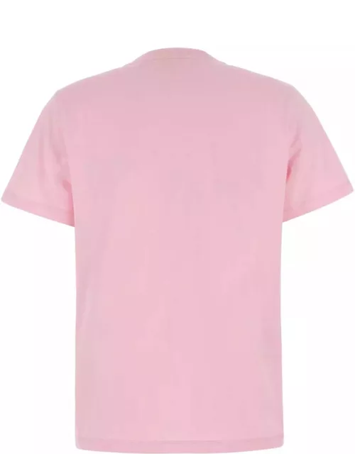 Ganni Pink Cotton T-shirt