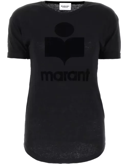 Marant Étoile Black Linen Koldi T-shirt